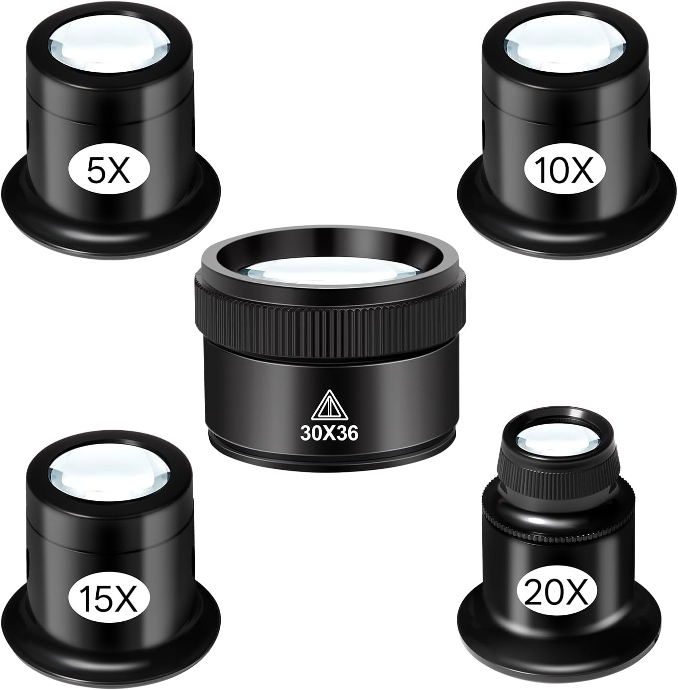 Eye Piece Magnifier - 5 Buah Set Kaca Pembesar Perhiasan,