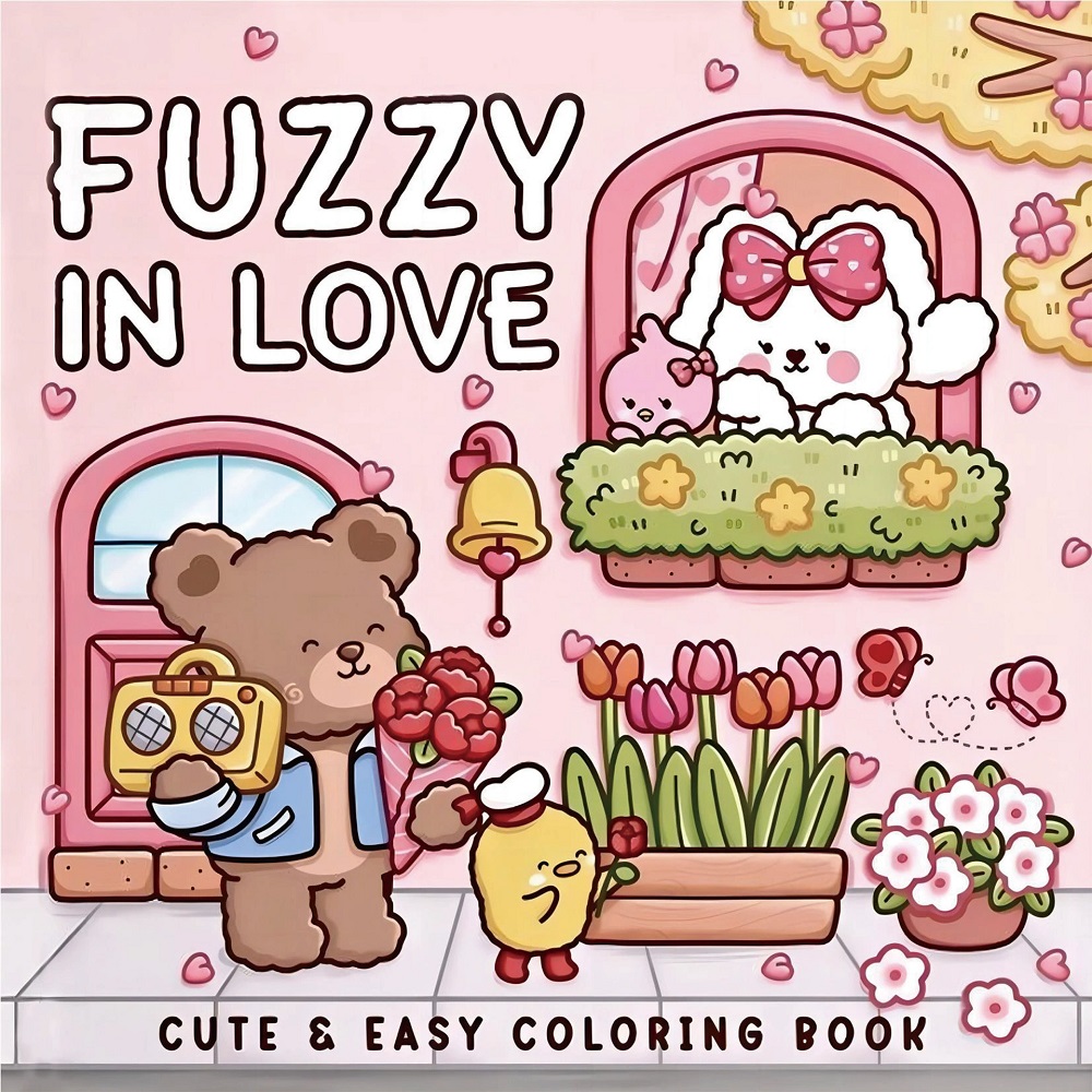 Photography Of Book - FUZZY IN LOVE Buku Mewarnai Pola