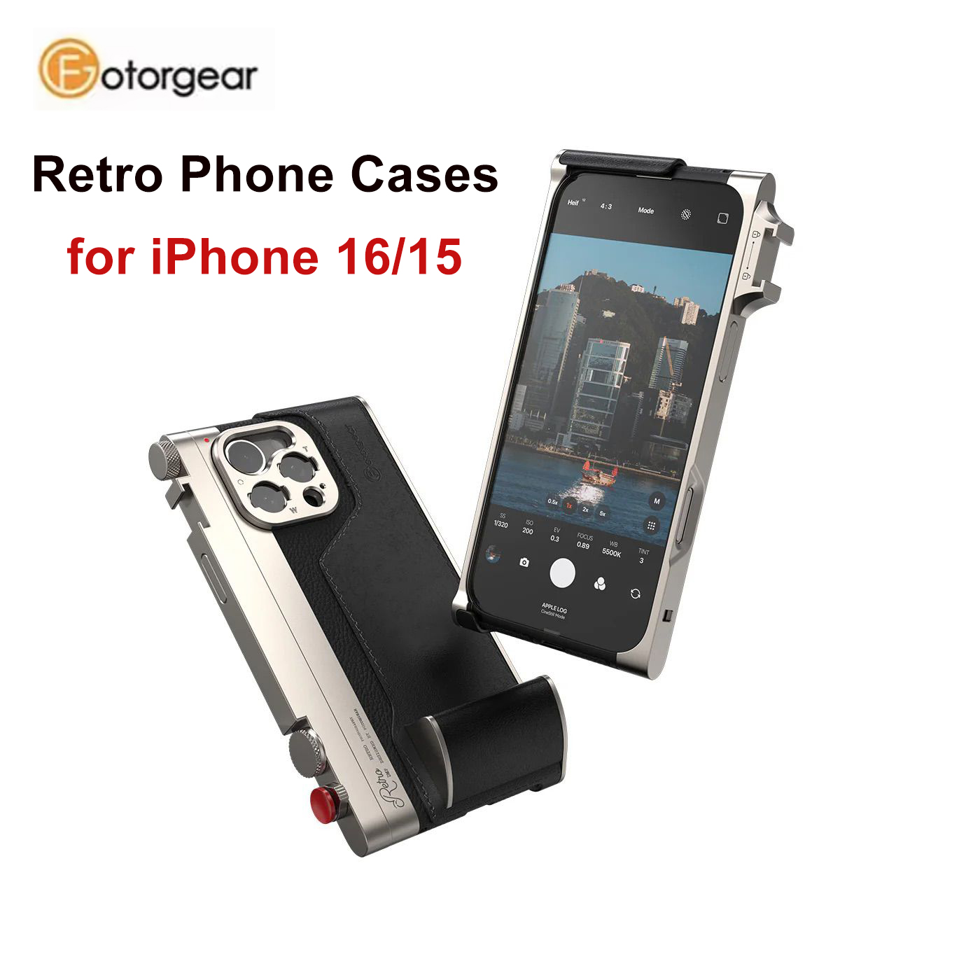 Photography With Iphone 15 - Casing Ponsel Fotorgear Retro Professional Fotografi