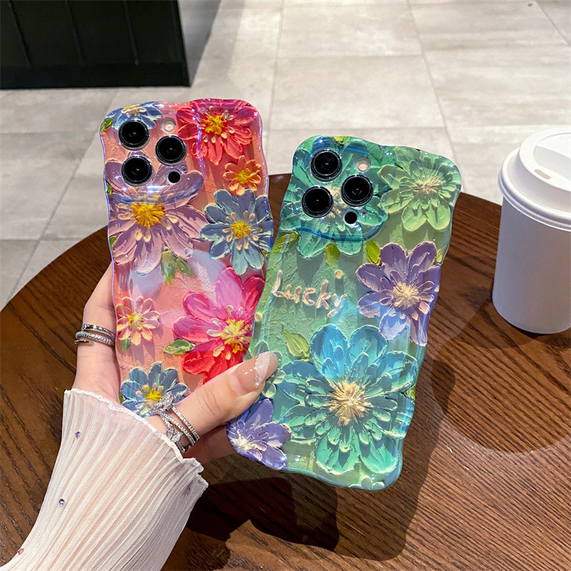 Photography Art - Casing HP Silikon Bergelombang Motif Lukisan