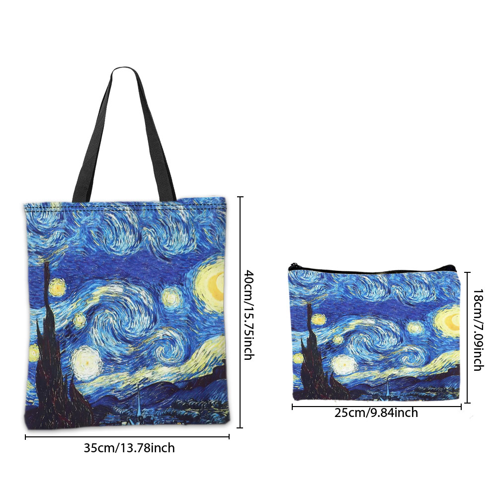 Tas Tote Seri Van Gogh Kantong - Photography Art ulasan dan harga