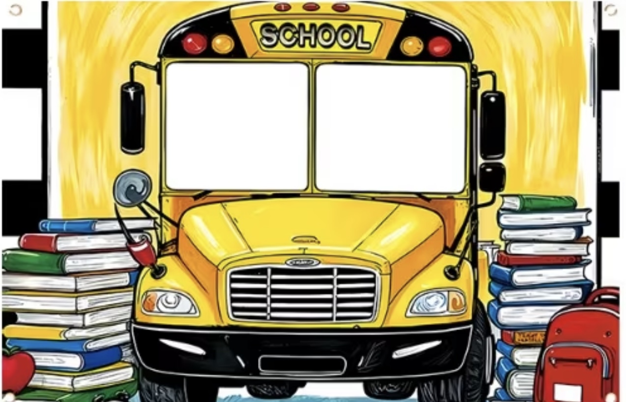 Bingkai Selfie Bus Sekolah Kun - Photography Yellow ulasan dan harga