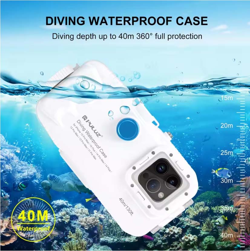 Casing Tahan Air 40M untuk iPh - Photography With Iphone 15 ulasan dan harga