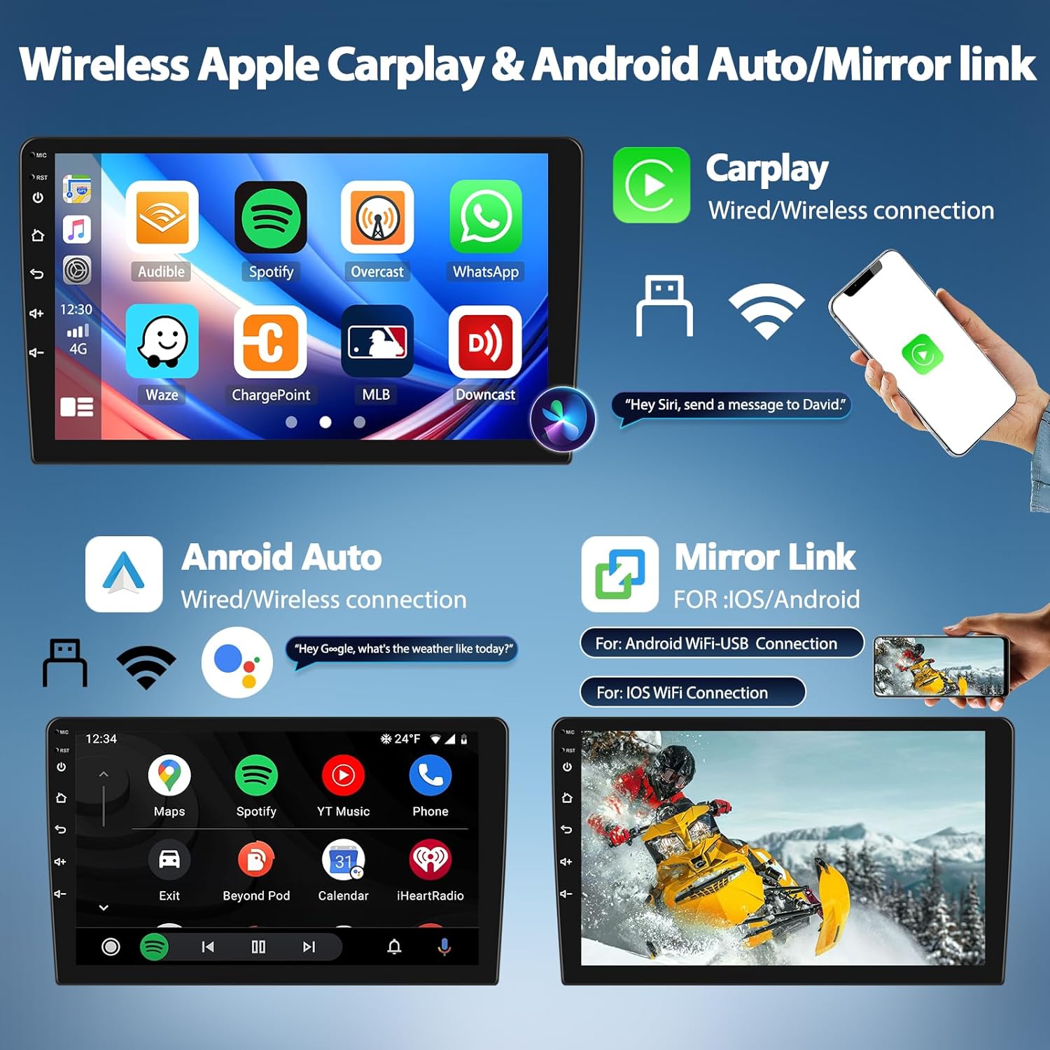 Android 16 Carplay Auto Untuk  - Photograph Mp3 ulasan dan harga