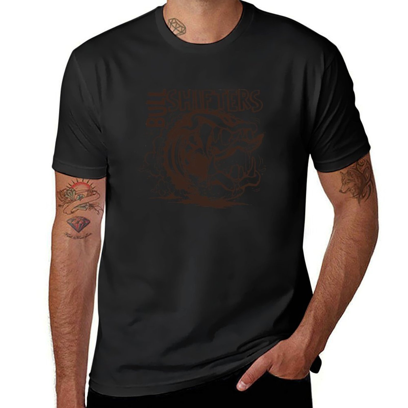 Bull Shifters T-Shirt putih Mo - Photography Logo ulasan dan harga