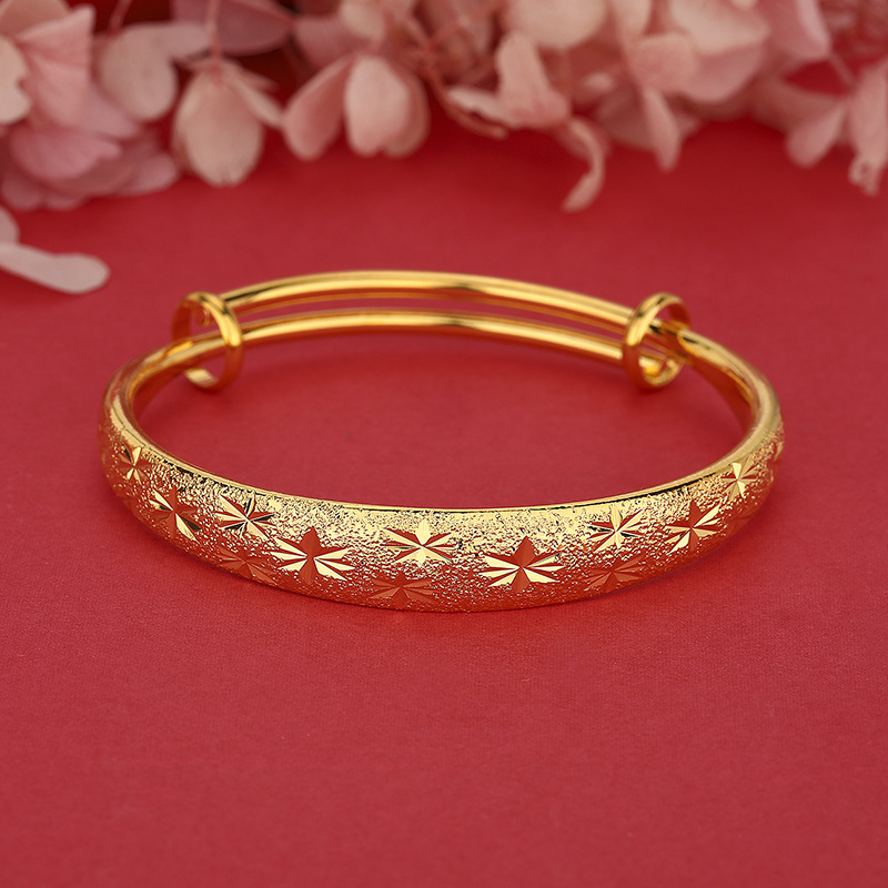 Gelang Lebar Wanita Emas 24K | - Photography Yellow ulasan dan harga