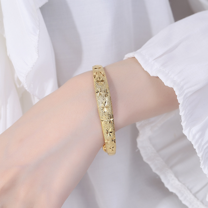 Gelang Lebar Wanita Emas 24K | - Photography Yellow ulasan dan harga