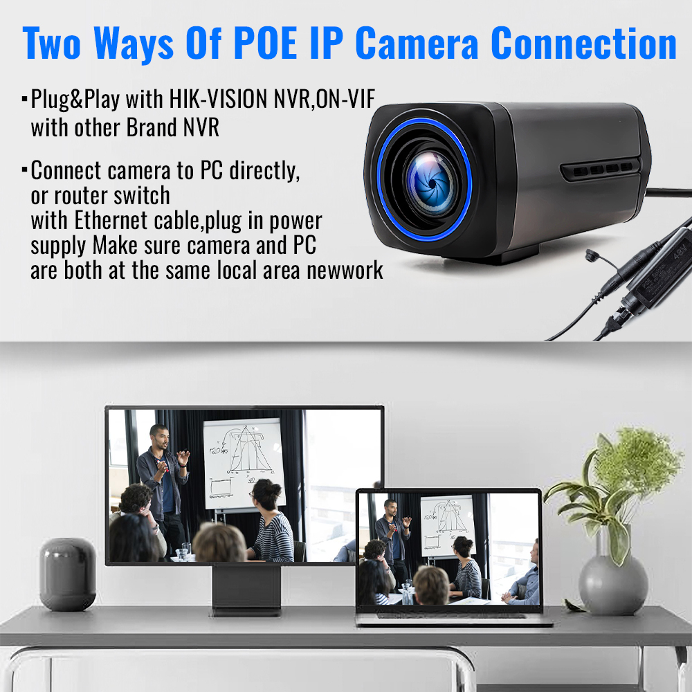 WGWK 36X Zoom PC Webcam 4K POE - Photography Close Up ulasan dan harga