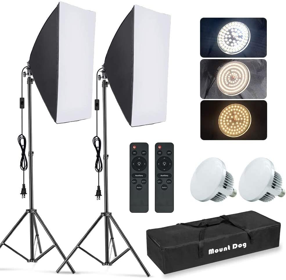 Kit Pencahayaan Softbox Fotogr - Photography Bulb ulasan dan harga