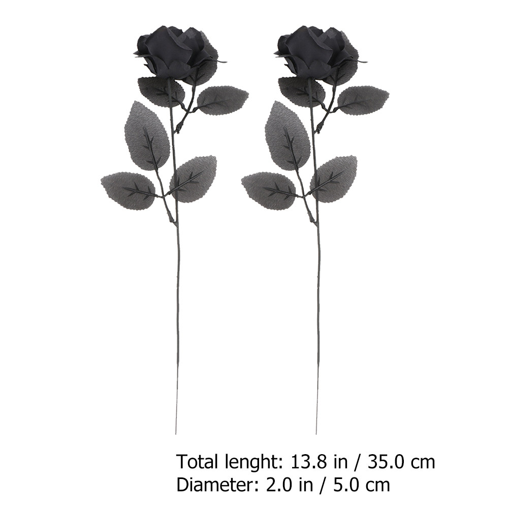 2 Buah Bunga Mawar Palsu Warna - Photography Dark Cloth ulasan dan harga