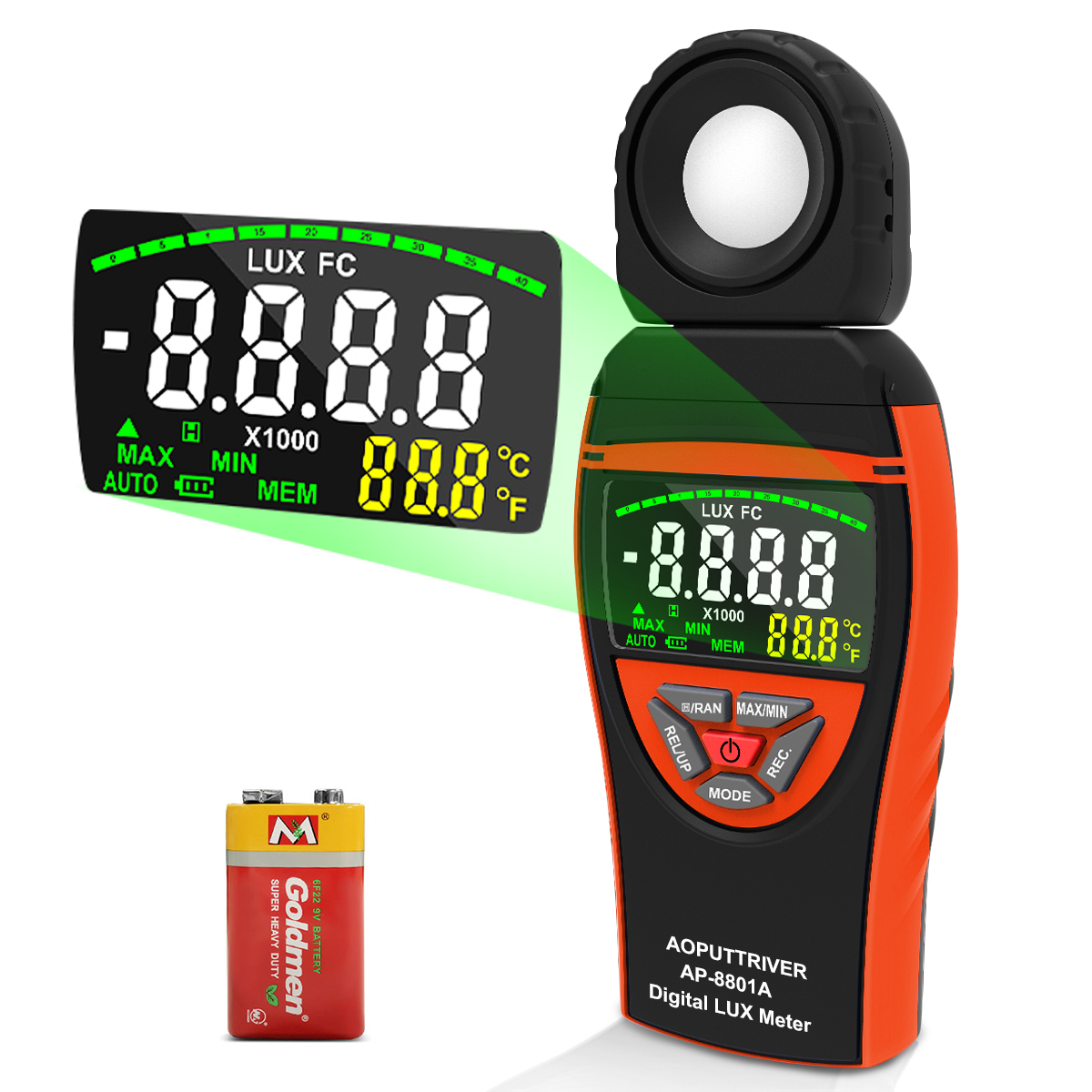 HOLDPEAK 8801A Meteran Cahaya  - Photography Hp ulasan dan harga